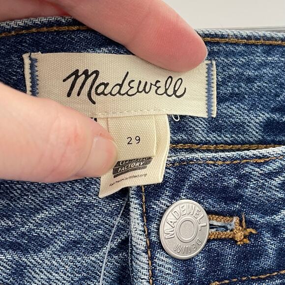 NWT Madewell 29 / 8 Denim Mid Rise Maxi Skirt in Pratt Wash NO097 - Picture 9 of 12